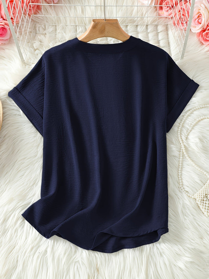 Livia™ – Relaxed V-Neck Everyday Tee