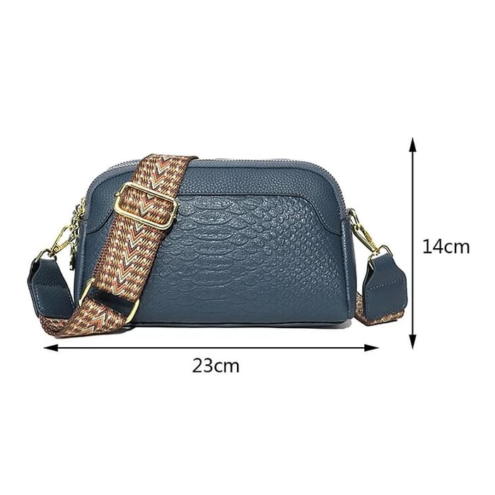 Soleil™ – Croc-Pattern Mini Crossbody Bag