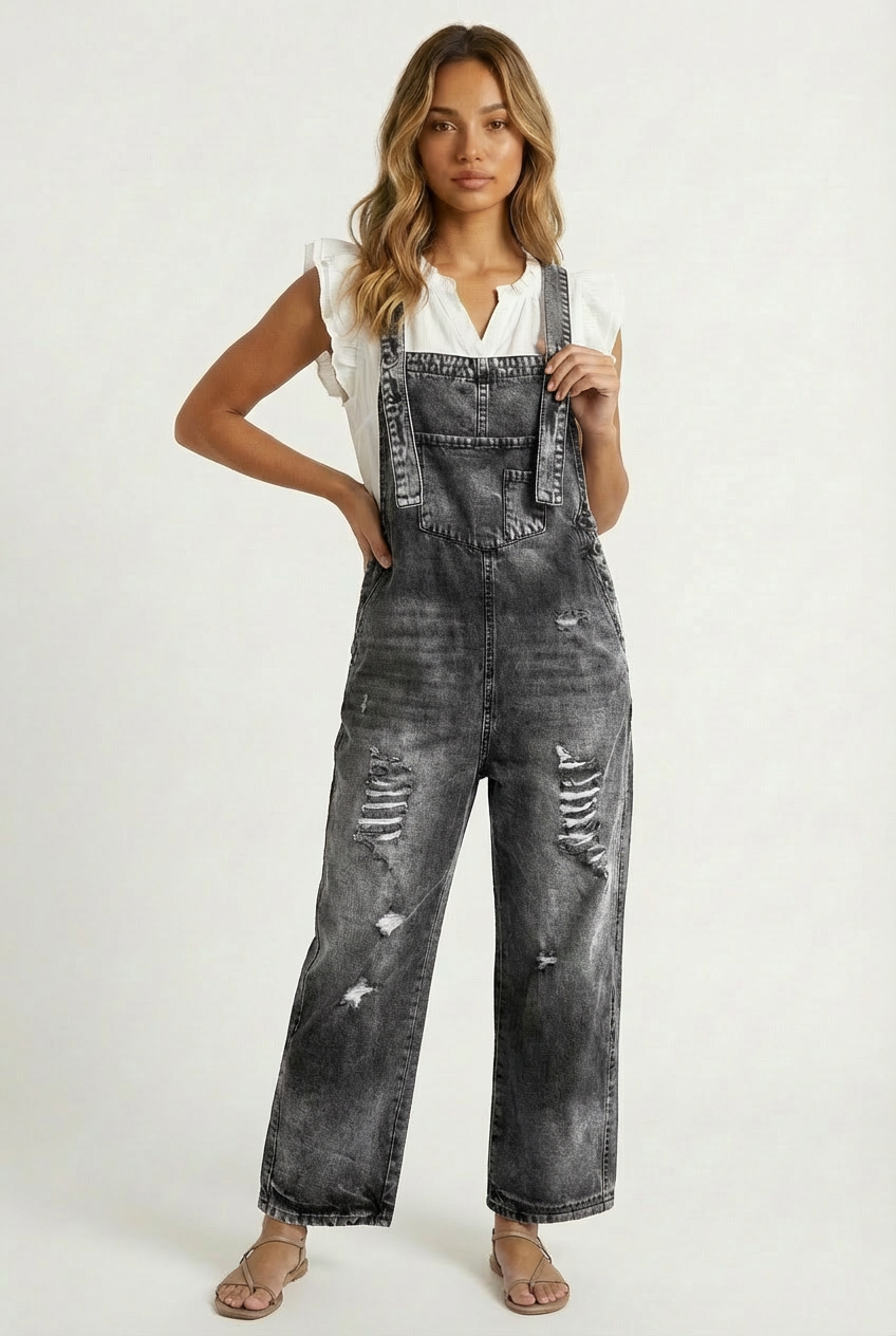 Carmelita™ – Vintage Wash Adjustable Jumpsuit