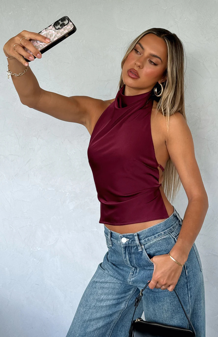 Serelune™ – Top Halter in Silk