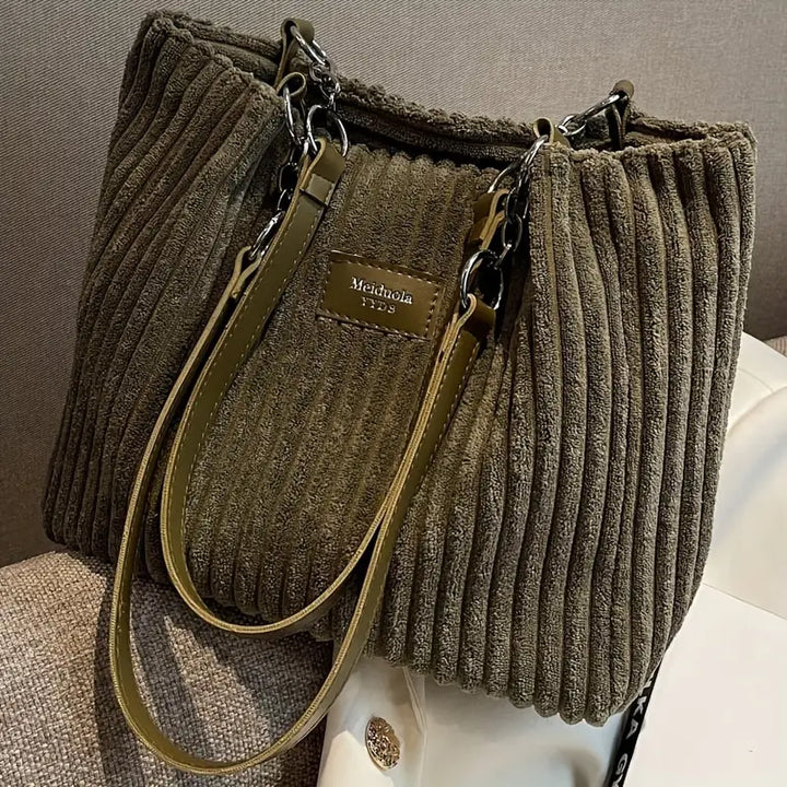 Zara™ – Cotton Corduroy Bag