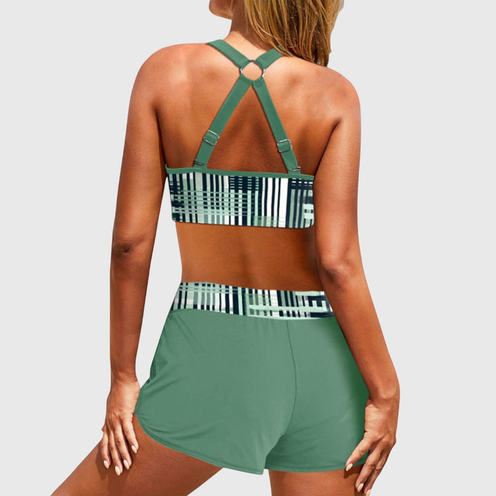 Liora™ – Ribbed High-Waisted Bikini