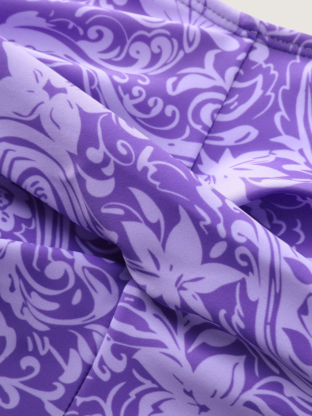 Serelune™ – Paisley Print Twist Front Swim Dress