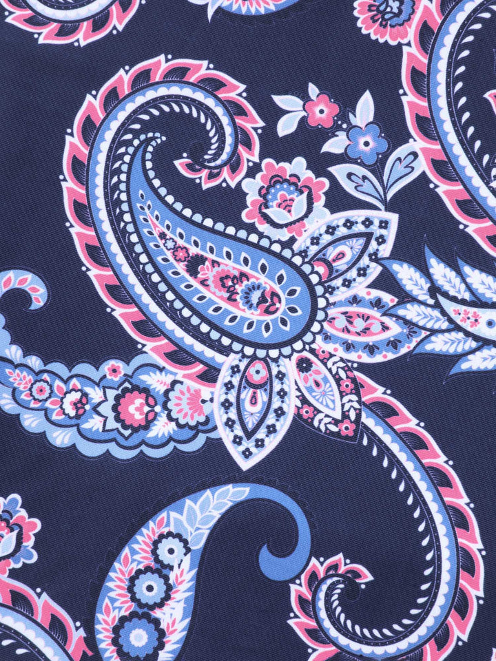 Serelune™ – Paisley Print Ruched One-Piece Swimsuit