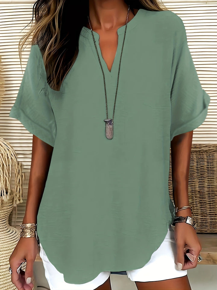 Livia™ – Relaxed V-Neck Everyday Tee