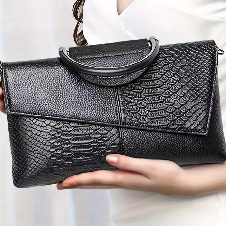 Elara™ – Croc-Embossed Luxury Bag