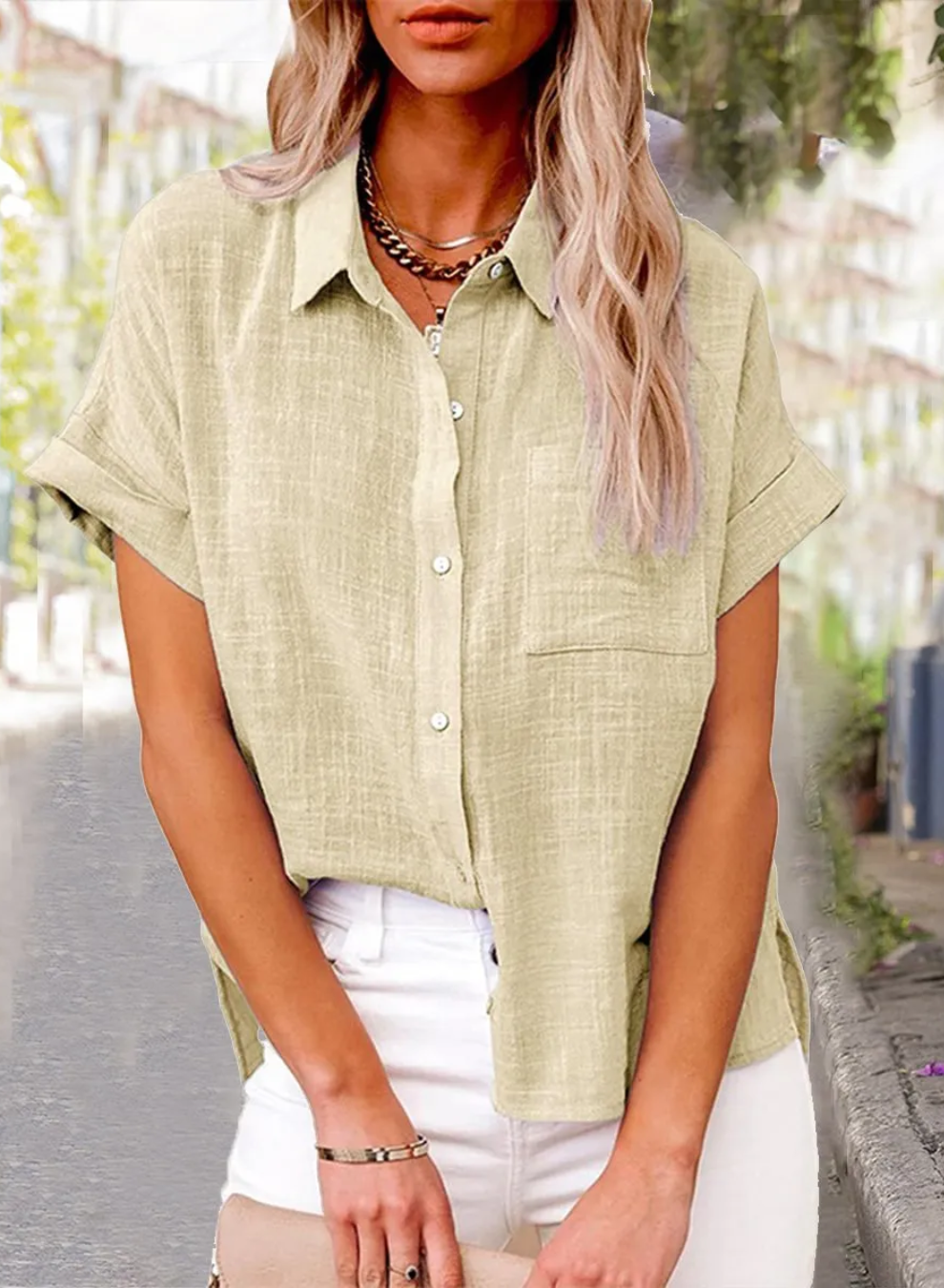 Livia™ – Trendy Button-Down Shirt