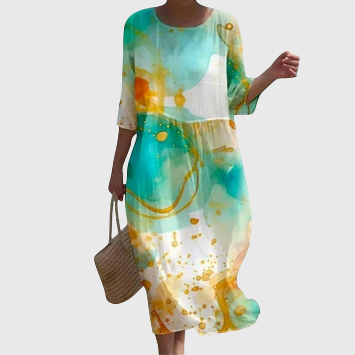 Soleil™ – Stylish Floral Maxi Dress
