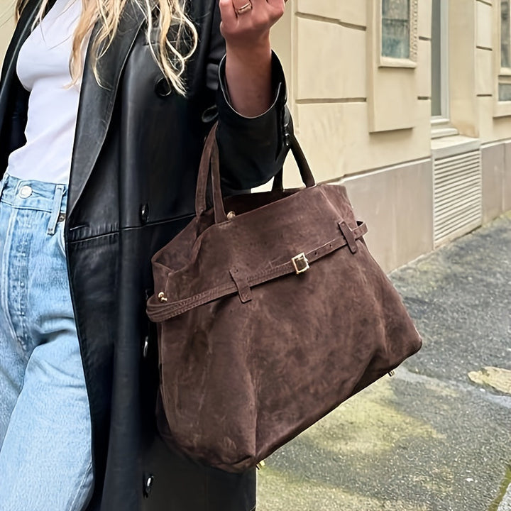Zara™ – Elegant Suede Tote Bag