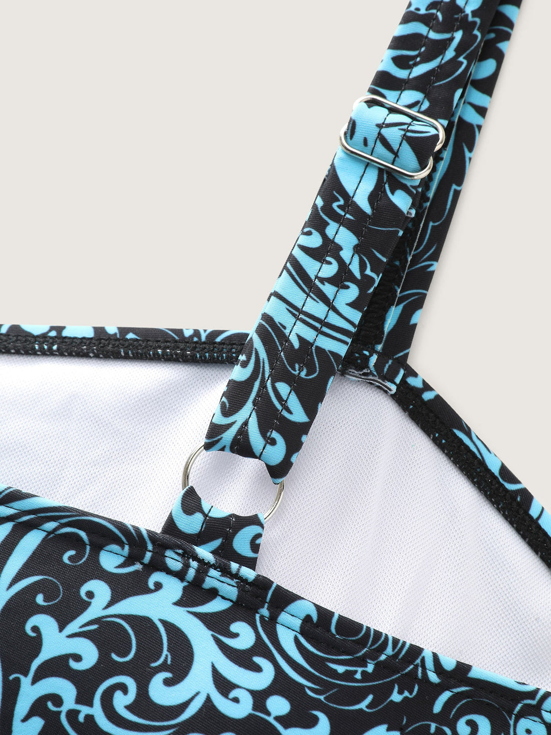 Serelune™ – Paisley Print Twist Front Swim Dress