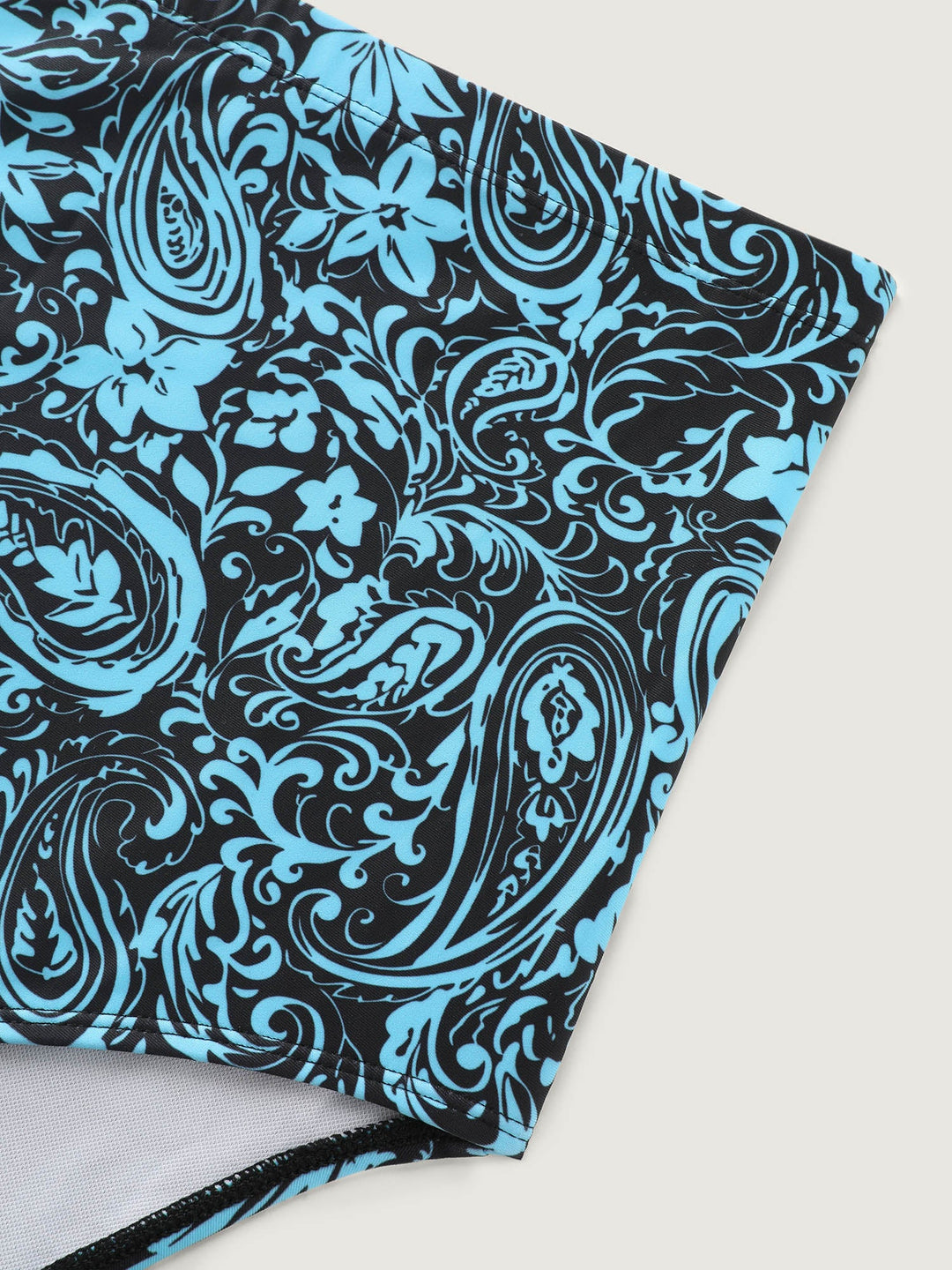 Serelune™ – Paisley Print Twist Front Swim Dress