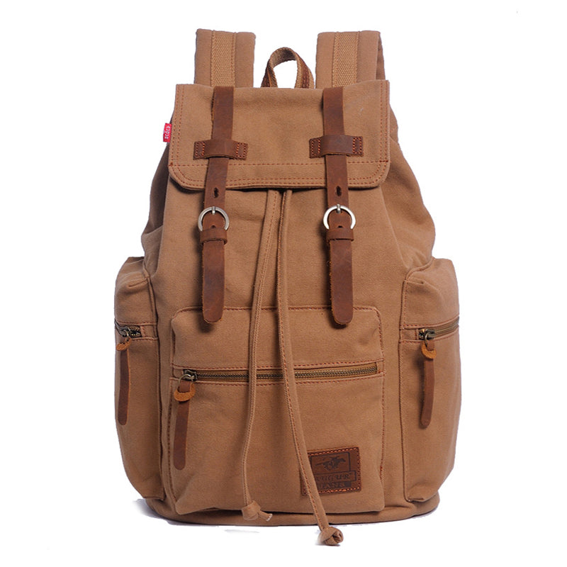 Mira™ – Vintage Multi-Pocket Flap Backpack