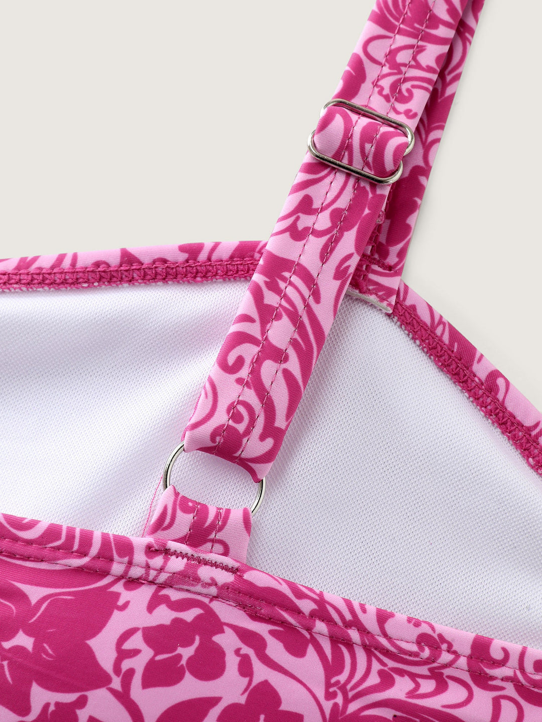 Serelune™ – Paisley Print Twist Front Swim Dress