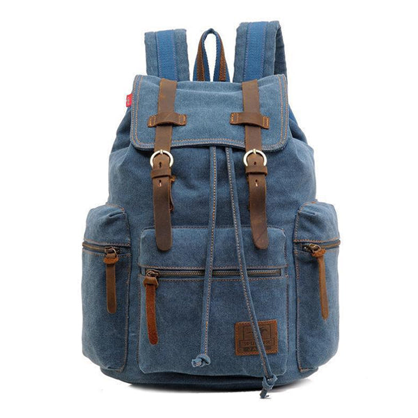 Mira™ – Vintage Multi-Pocket Flap Backpack