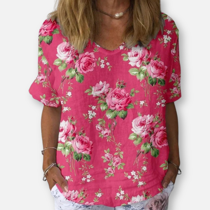 Elysea™ Cindy | Artistic Floral Shirt