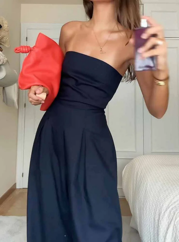 Elara™ – Classic High-Waisted Sleeveless Romper