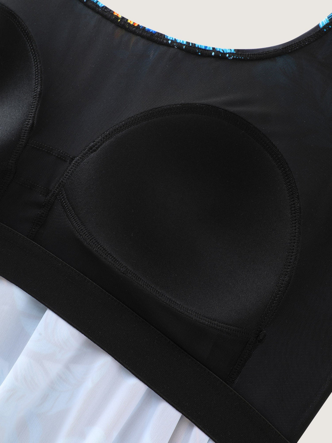 Serelle™ – Tropical Flower Print Pockets One-Piece Swimsuit