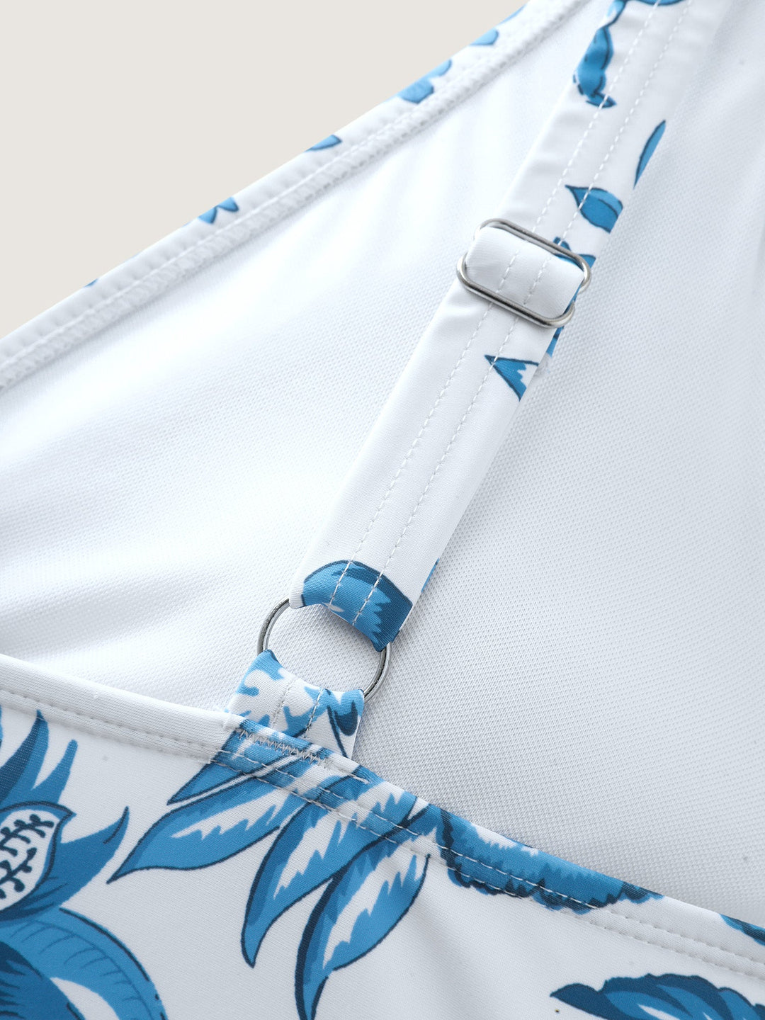 Celienne™ – Floral Ruched Mesh Swimsuit & Sarong Set