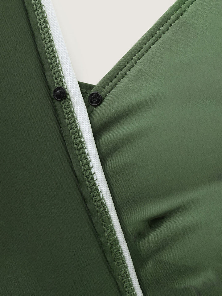 Elowyn™ – Surplice Neckline Belted One-Piece Swimsuit