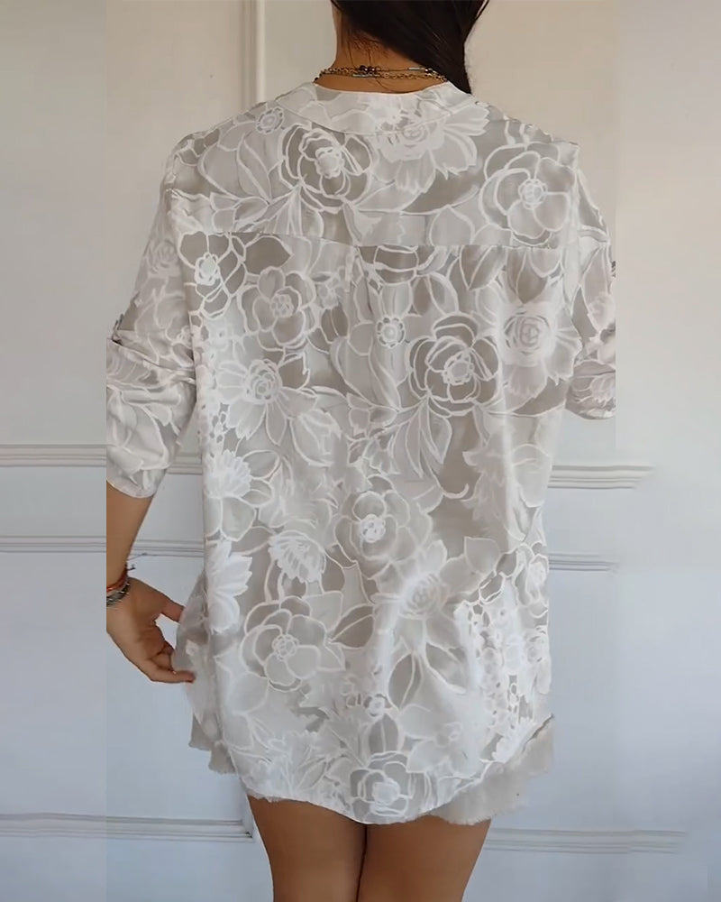 Elysea™ Evie | Floral Sophisticated Blouse