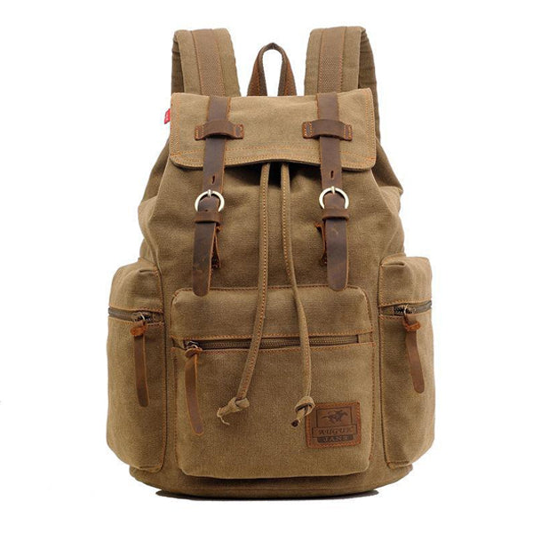 Mira™ – Vintage Multi-Pocket Flap Backpack