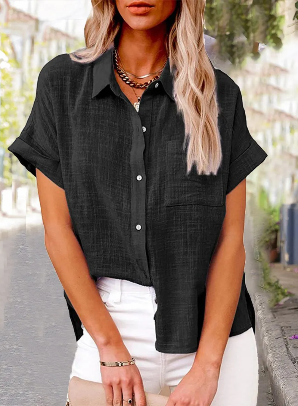 Livia™ – Trendy Button-Down Shirt