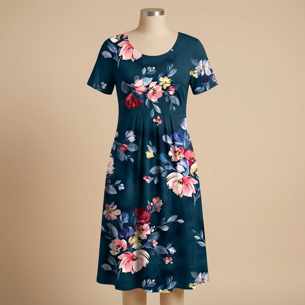 CP Amaria™ – Embroidered Soft Drape Dress