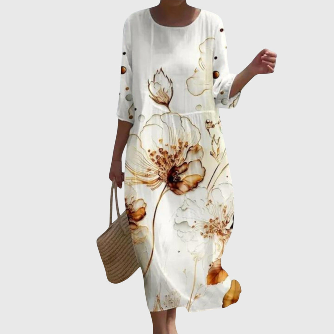 Soleil™ – Stylish Floral Maxi Dress