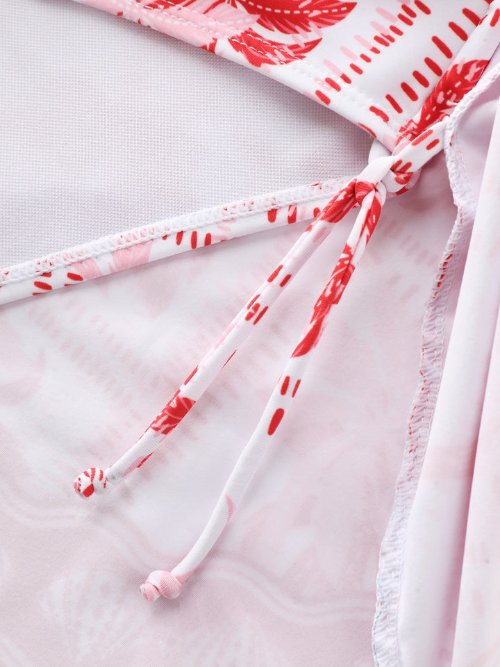 Calisse™ – Anti-Float Ties Palm Tree Swim Dress