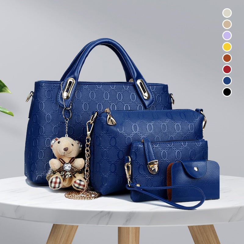 Elara™ – Elegant Cute 4-Piece Handbag Set