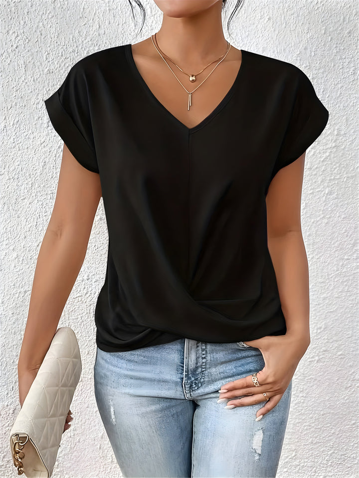 Livia™ – Twist Front V-Neck Top