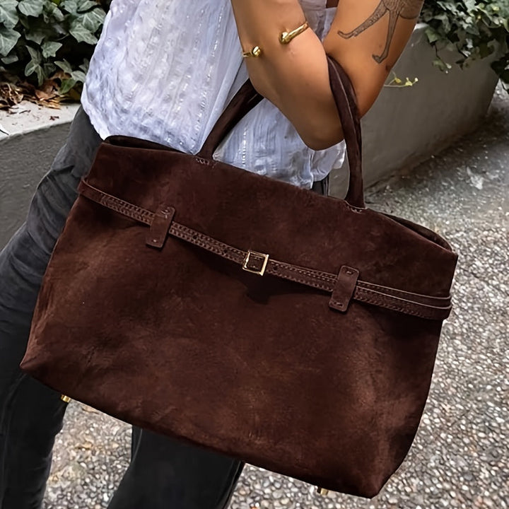 Zara™ – Elegant Suede Tote Bag