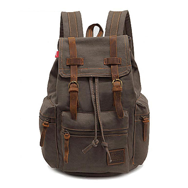 Mira™ – Vintage Multi-Pocket Flap Backpack