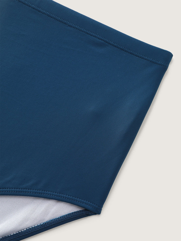 Serelune™ – Ruffled Hem Flutter Sleeve Swim Dress