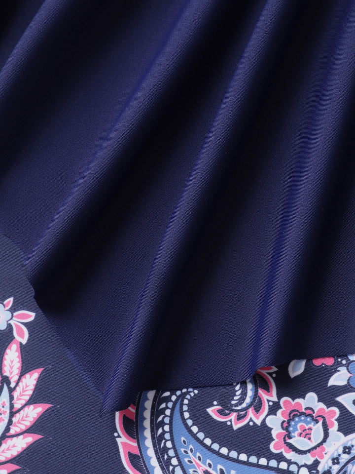 Serelune™ – Paisley Print Ruched One-Piece Swimsuit