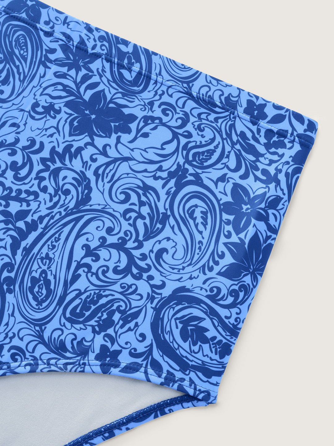 Serelune™ – Paisley Print Twist Front Swim Dress