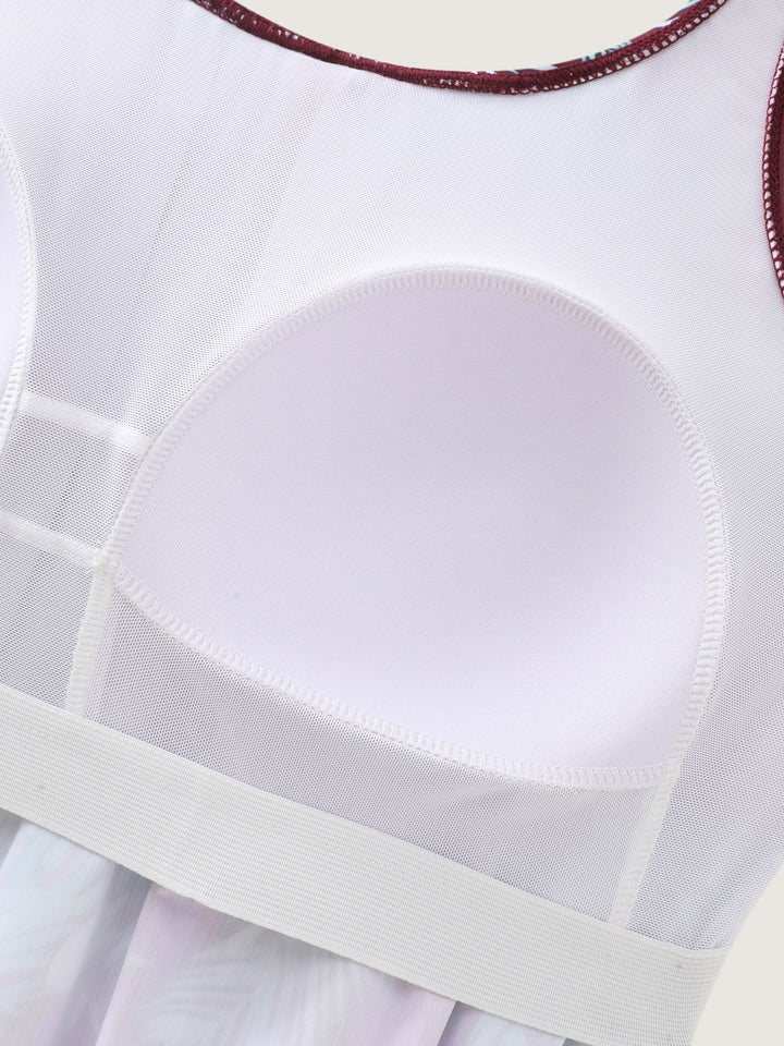 Serelle™ – Tropical Flower Print Pockets One-Piece Swimsuit