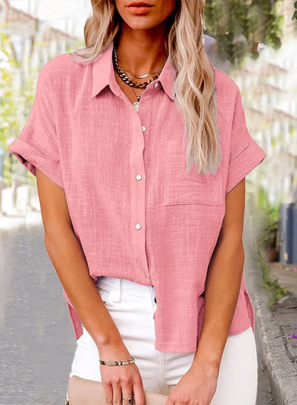 Livia™ – Trendy Button-Down Shirt