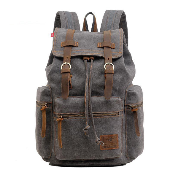 Mira™ – Vintage Multi-Pocket Flap Backpack