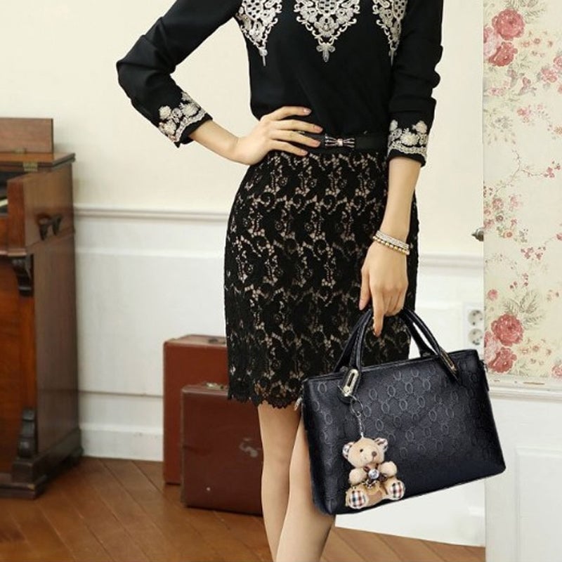 Elara™ – Elegant Cute 4-Piece Handbag Set