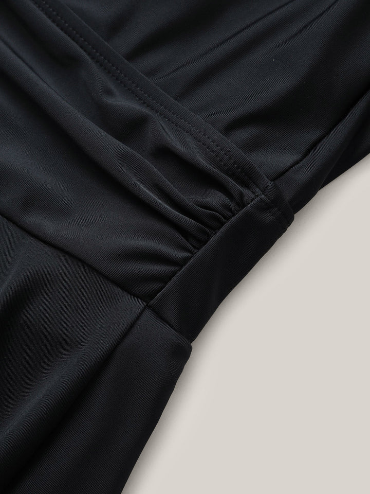 Celestine™ – Ruffle Hem Halter Neck Swim Dress