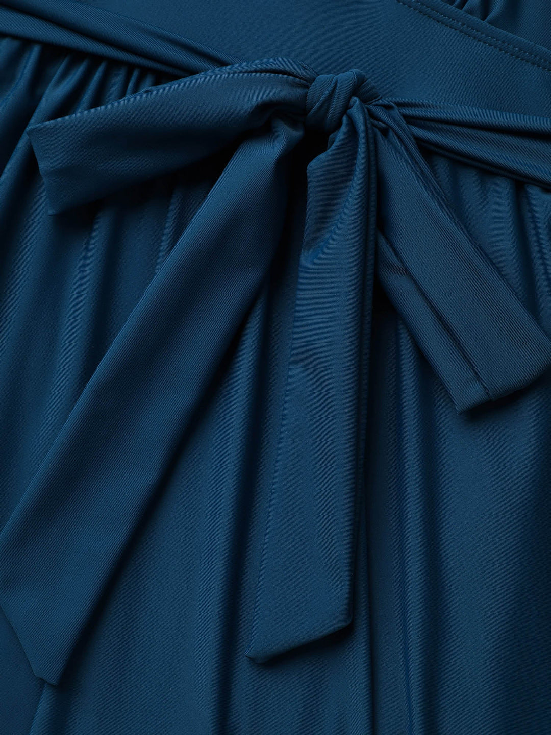 Elowyn™ – Surplice Neckline Belted One-Piece Swimsuit