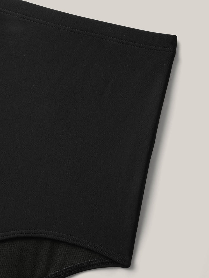 Serelune™ – Ruffled Hem Flutter Sleeve Swim Dress