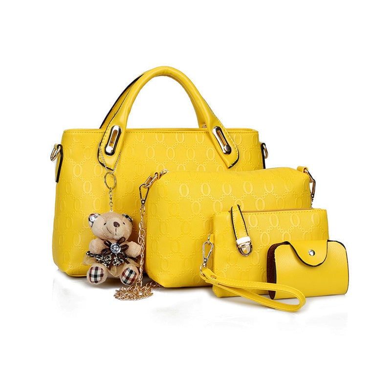 Elara™ – Elegant Cute 4-Piece Handbag Set