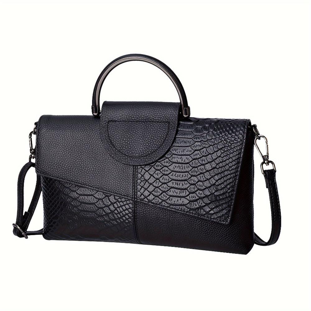 Elara™ – Croc-Embossed Luxury Bag