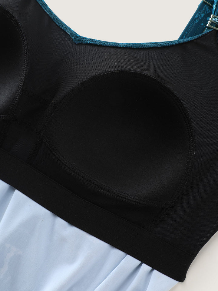 Sovelle™ – Vibrant Ocean Pattern Pocket One-Piece Swimsuit