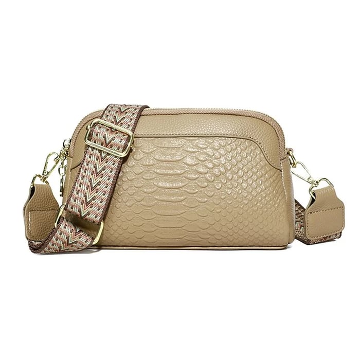 Soleil™ – Croc-Pattern Mini Crossbody Bag