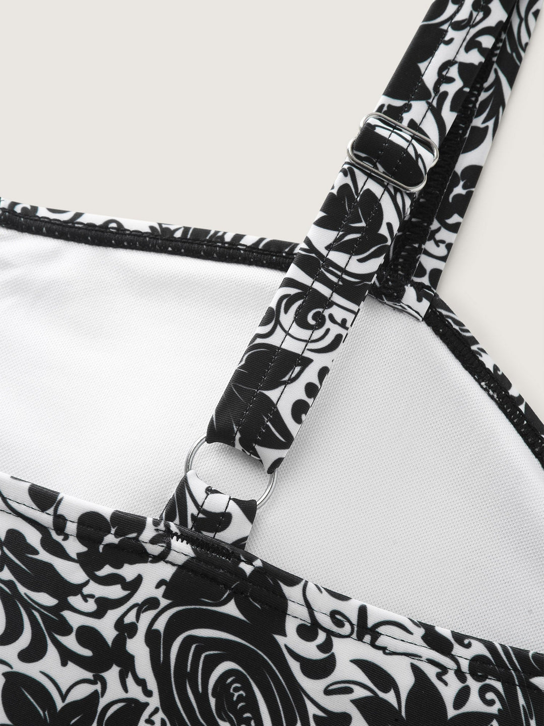 Serelune™ – Paisley Print Twist Front Swim Dress