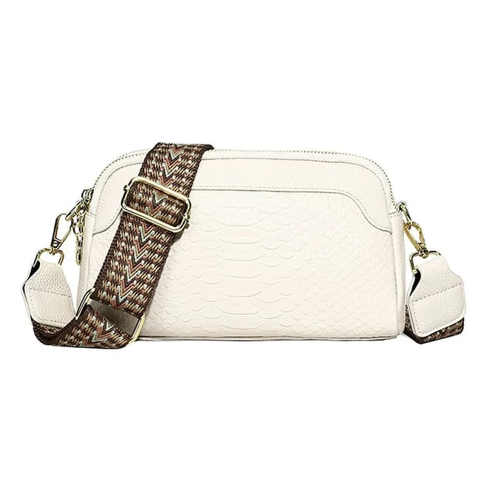 Soleil™ – Croc-Pattern Mini Crossbody Bag