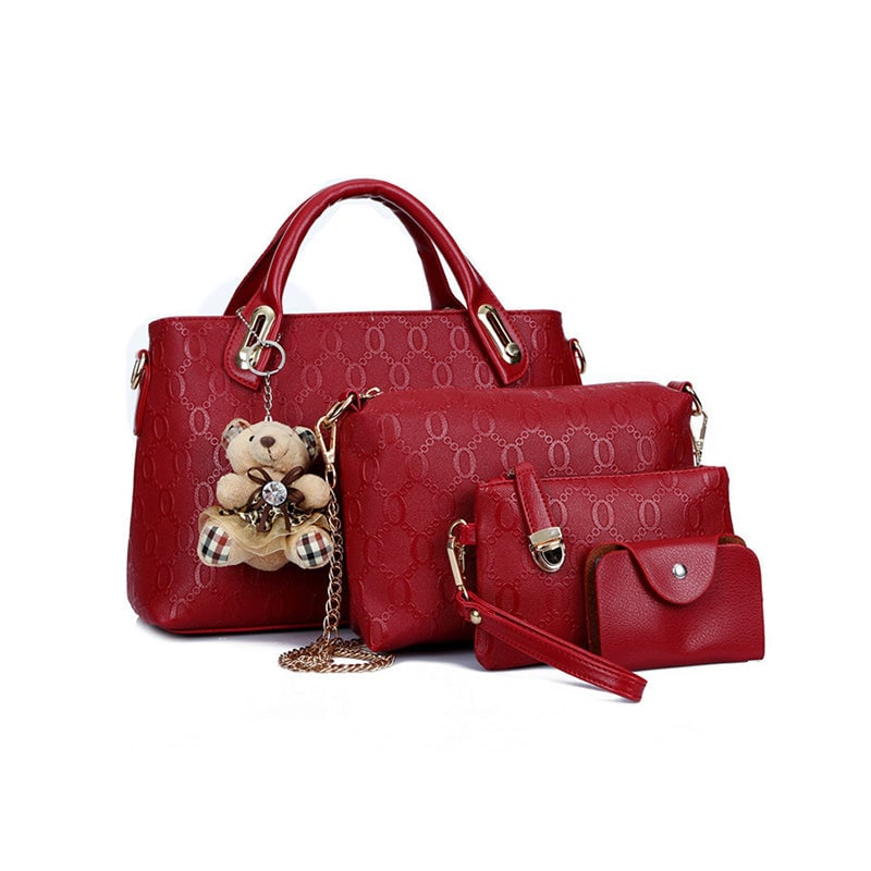 Elara™ – Elegant Cute 4-Piece Handbag Set